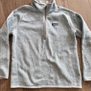 Patagonia Women's Heather Gray Quarter-Zip Fleece Pullover